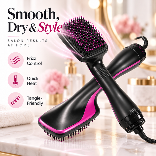 💗 2-in-1 Ionic Hot Air Styling Brush