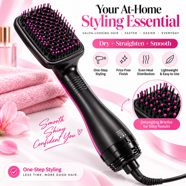 💗 2-in-1 Ionic Hot Air Styling Brush