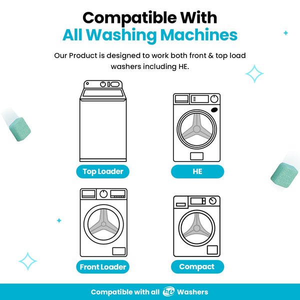 🐾 Pet Hair & Odor Washing Machine Cleaner Tablets | Deep Clean & Deodorize