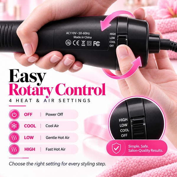 💗 2-in-1 Ionic Hot Air Styling Brush